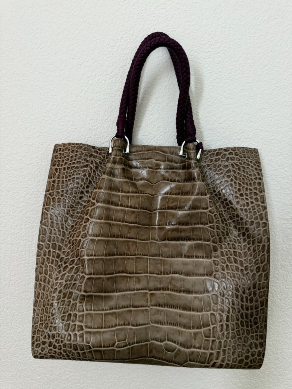 Elle Tahari croc embossed handbag NWT